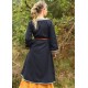 Manteau viking bleu foncé avec broderie celte