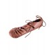 Sandales médiévales ULFBERTH® en cuir de buffle marron