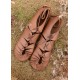Sandales médiévales ULFBERTH® en cuir de buffle marron