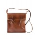 Sac romain en cuir marron avec sangles