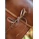 Sac romain en cuir marron avec sangles