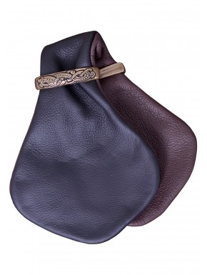 Bourse médiévale cuir nappa en plusieurs couleurs