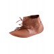 Zapatos vikingos de cuero marrón estilo Hedeby