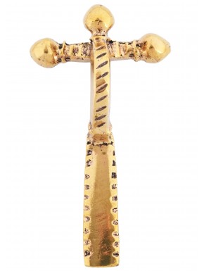 Fíbula de ballesta romana de bronce