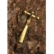 Fíbula de ballesta romana de bronce
