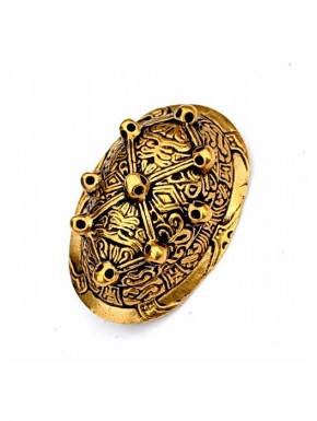 Broche ovalado vikingo Saltvik en bronce o plata