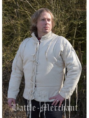Veste rembourrée en coton avec cordons tressés