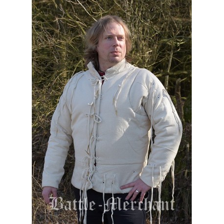 Veste rembourrée en coton avec cordons tressés