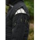 Gambison long noir avec boucles et manches amovibles