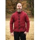 Doublet matelassé rouge vin et noir