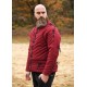 Doublet matelassé rouge vin et noir