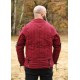 Doublet matelassé rouge vin et noir