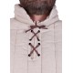 Gambeson beige long avec manches amovibles