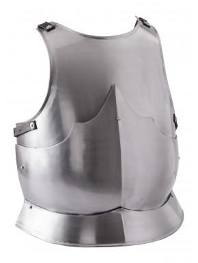 Plastron européen en acier avec plaque arrière