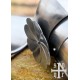 Protection des jambes gothique en acier avec sangles en cuir