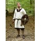 Bouclier rond en bois avec accessoires en acier de Battle-Merchant