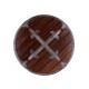 Bouclier rond en bois et acier 61 cm