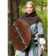 Bouclier rond en bois et acier 61 cm