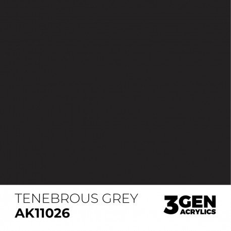 Tinta acrílica Tenebrous Grey AK-Interactive 17ml