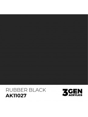 Peinture acrylique noire Rubber Black AK Interactive