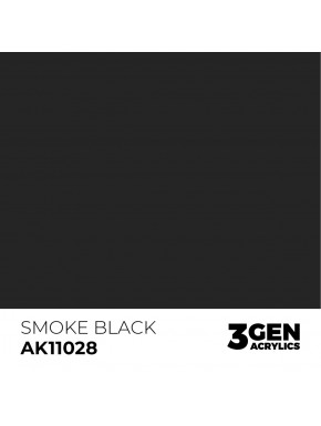 Peinture acrylique Smoke Black AK-Interactive 17ml