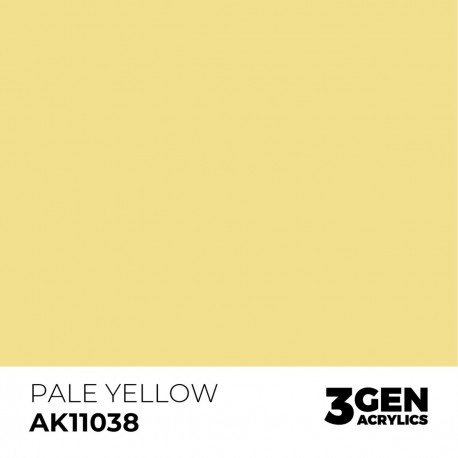 Peinture acrylique Pale Yellow d'AK-Interactive