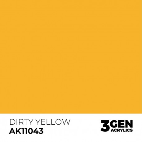 Peinture acrylique Dirty Yellow d'AK-Interactive