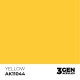Peinture acrylique jaune AK11044 de 17ml