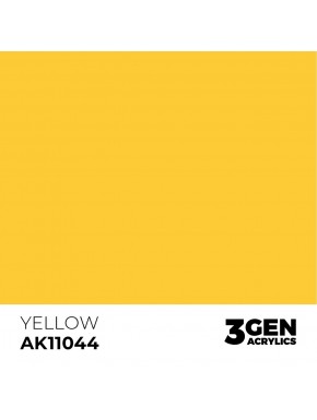 Peinture acrylique jaune AK11044 de 17ml