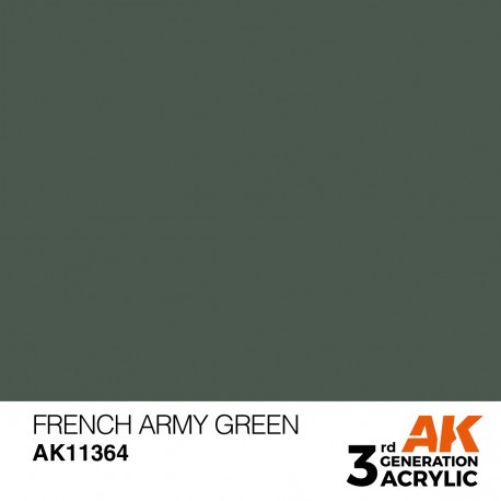 Tinta verde exército francês AK-Interactive