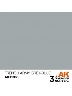 Peinture acrylique French Army Grey-blue d'AK-Interactive