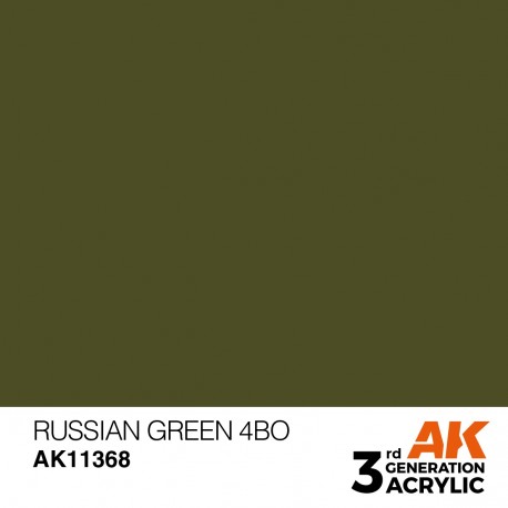 Peinture acrylique Russian Green 4BO par AK Interactive