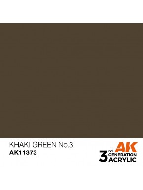 Tinta Khaki Green No.3 da AK Interactive