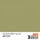 Pintura acrílica Silver Grey No.28 AFV 17ml AK-Interactive