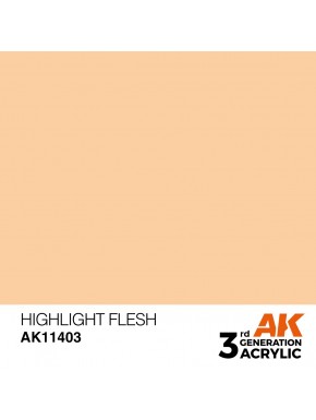 Peinture acrylique Highlight Flesh par AK-Interactive