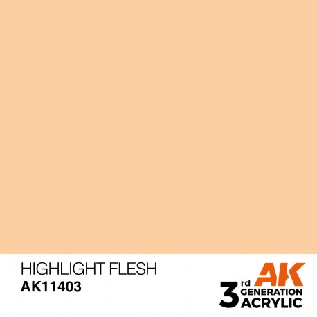 Peinture acrylique Highlight Flesh par AK-Interactive