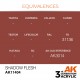 Peinture acrylique Shadow Flesh AK-Interactive 17ml