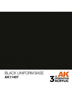 Frasco de tinta Black Uniform Base AK-Interactive