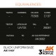 Frasco de tinta Black Uniform Base AK-Interactive