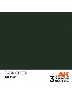 Teinte vert foncé pour modélisme AK-Interactive