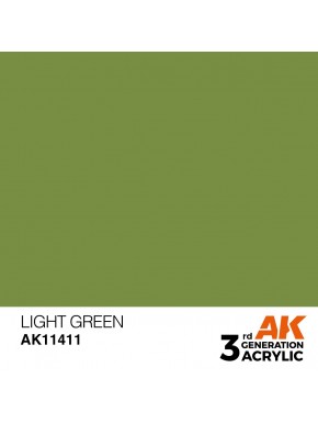 Peinture acrylique couleur vert clair AK-Interactive 17ml