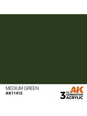 Peinture Medium Green AK-Interactive couleur verte
