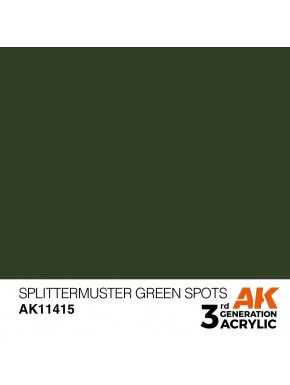 Pintura acrílica Splittermuster Green Spots de AK-Interactive