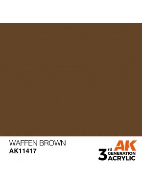 Bouteille de peinture acrylique Waffen Brown par AK-Interactive