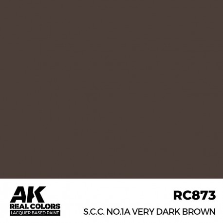 Pintura laca marrón oscuro AK-Interactive 17ml