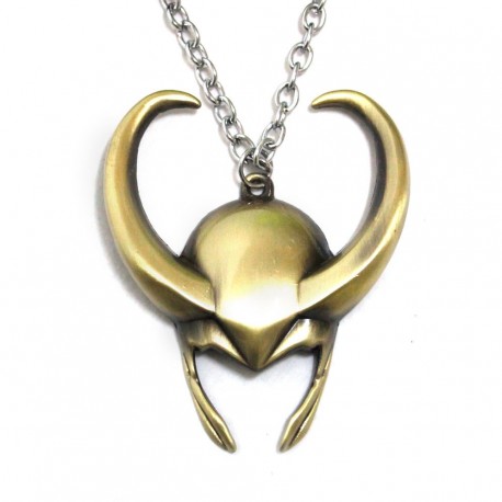 Pingente Capacete Loki de Bronze