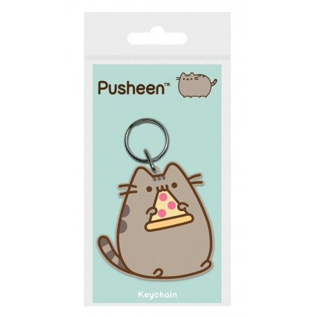 Keychain en caoutchouc Pusheen Pizza