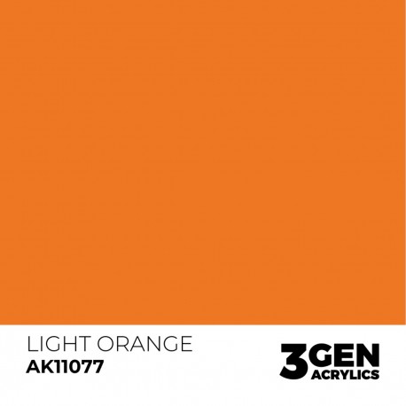Peinture acrylique Orange Clair AK-Interactive 17ml