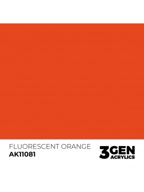 Peinture acrylique orange fluorescent AK-Interactive