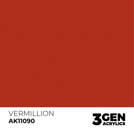 Peinture acrylique Vermillion AK-Interactive 17ml